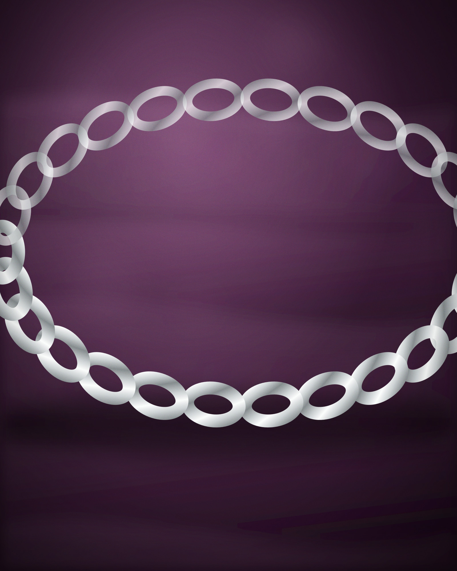 Curb Chain Bracelet, in Sterling Silver — detail view (illustration)