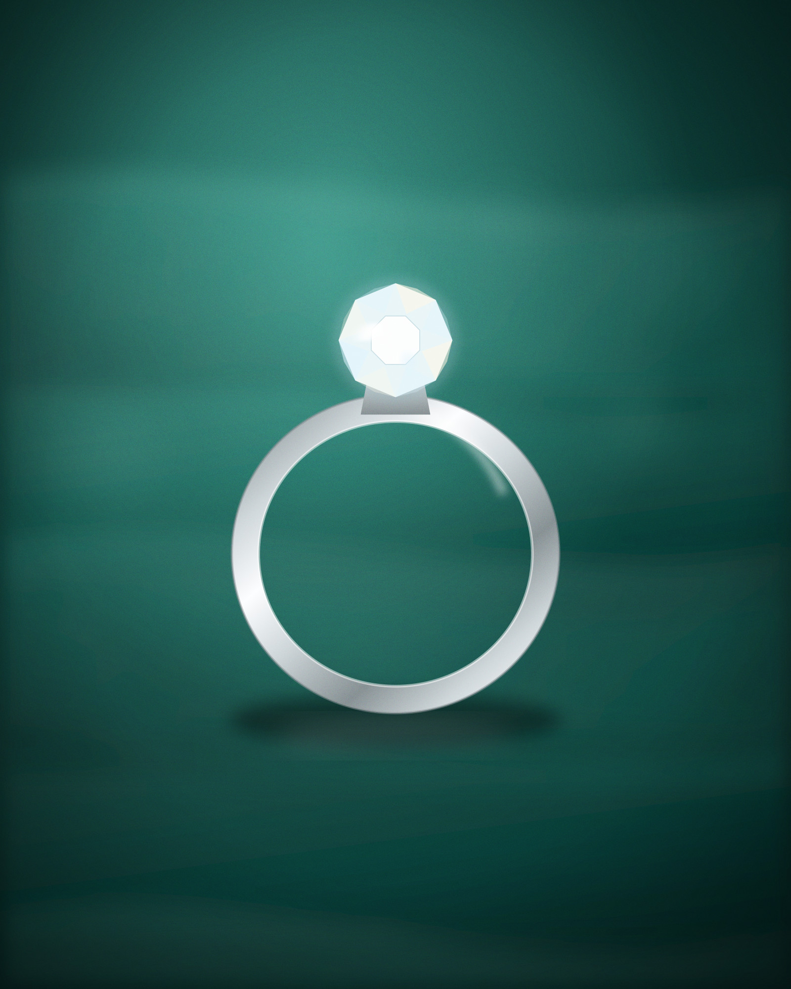 Eternity Band, in Platinum with Diamonds