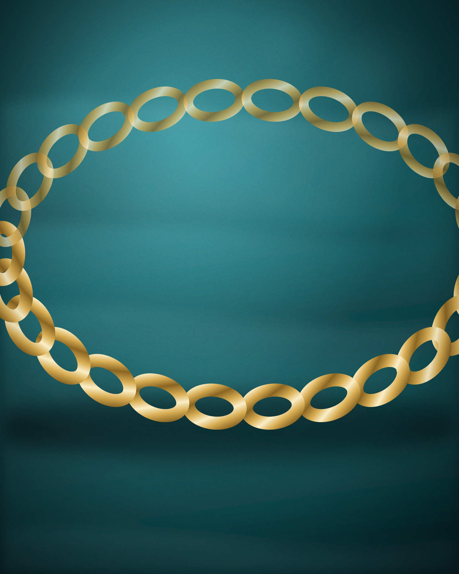 Flat Band Bracelet, in 18k Yellow Gold — detail view (illustration)