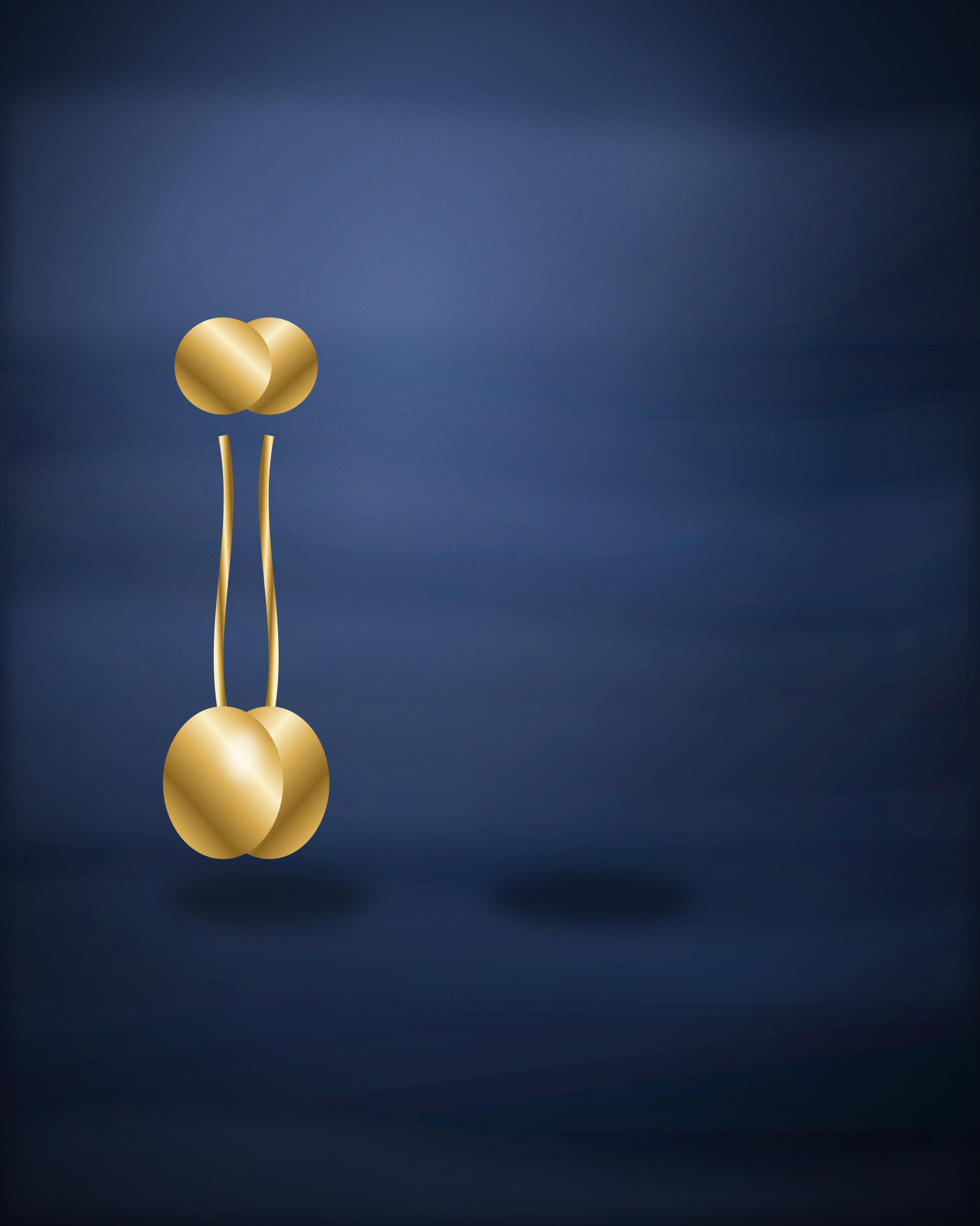 Hoop Earrings, in 18k Yellow Gold — angle view (illustration)