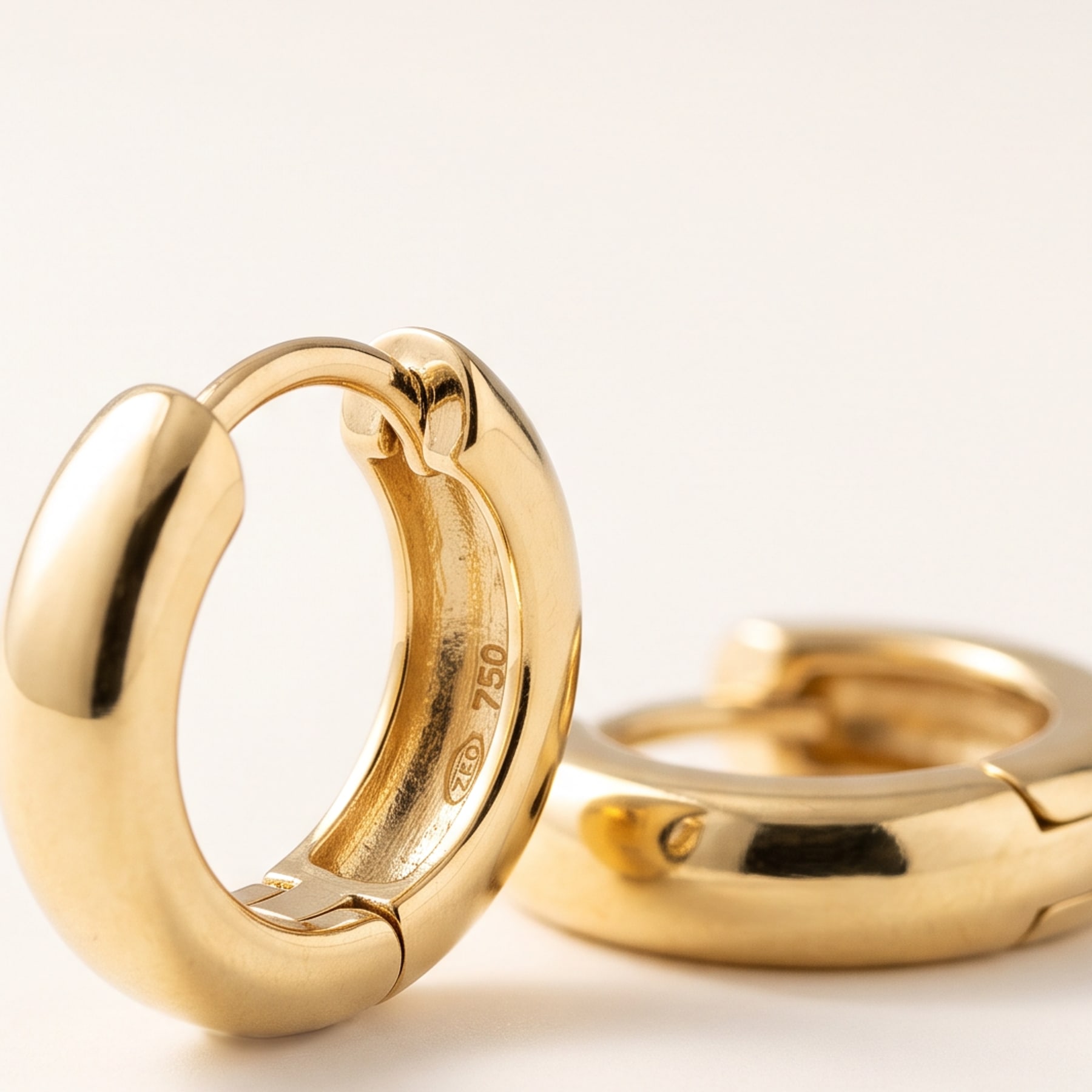 Huggie Earrings, in 18k Yellow Gold
