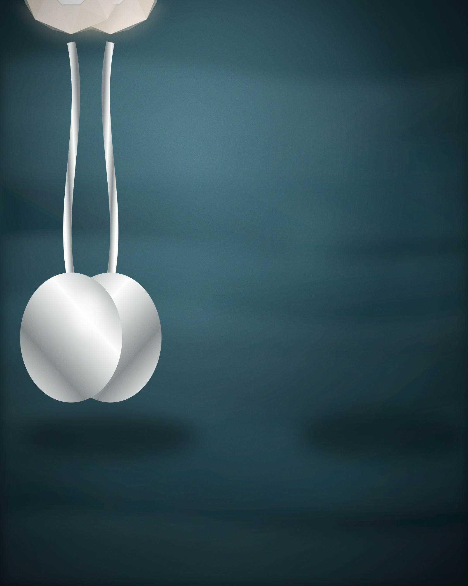 Leaf Stud Earrings, in Sterling Silver with Pearls — detail view (illustration)