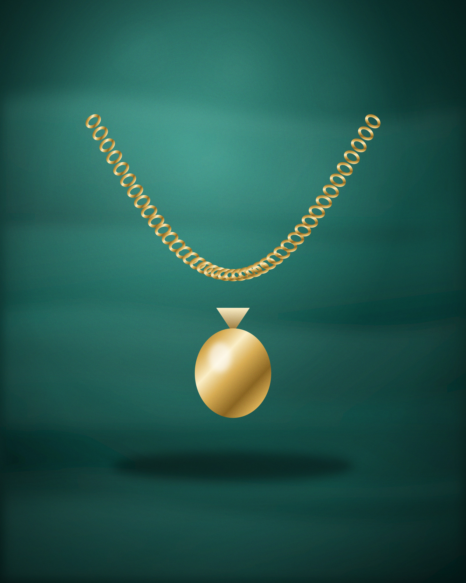 Locket Necklace, in 18k Yellow Gold