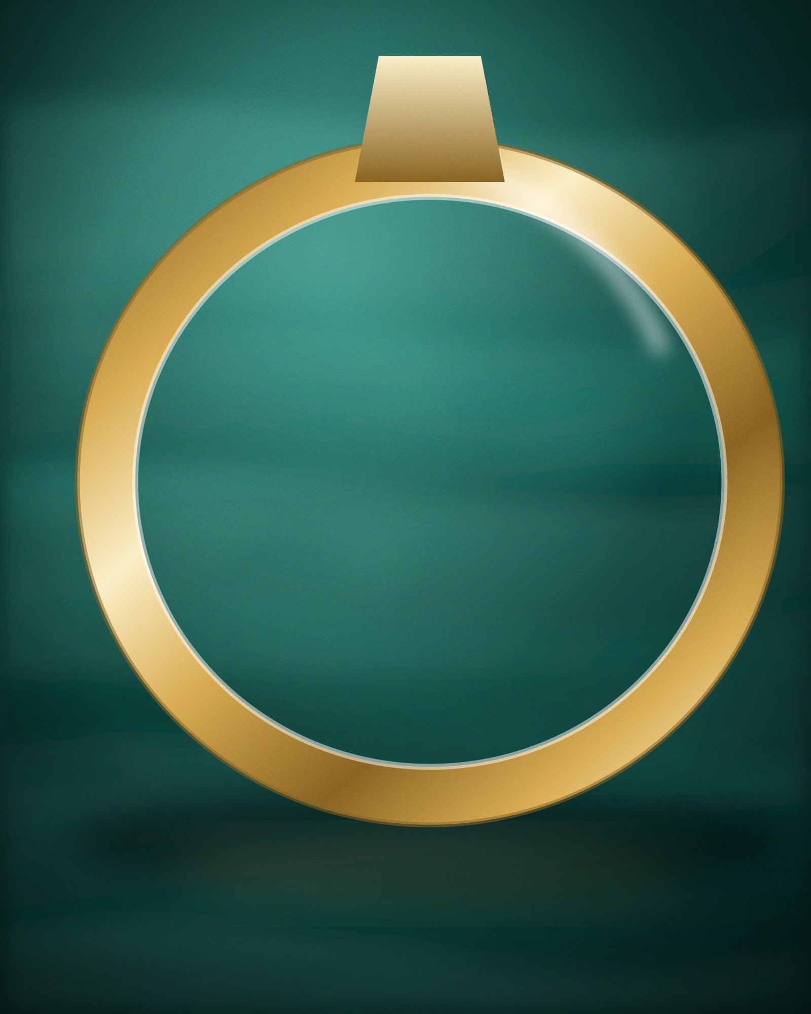 Signet Ring, in 18k Yellow Gold — detail view (illustration)